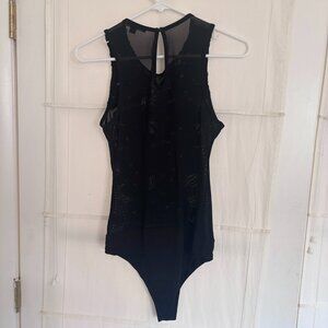 Black Lace Haute Monde Bodysuit (M)